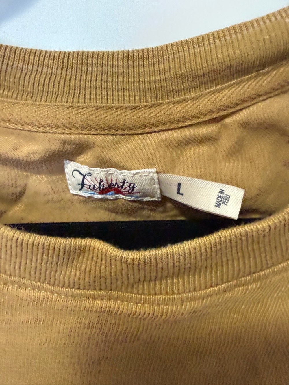 Faherty Mustard Ribbed Sleeveless Tank - Picture 3 of 5